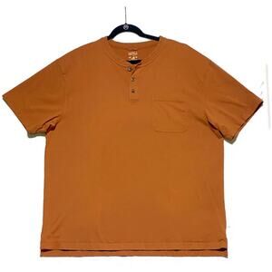 Red Head Pull Over Shirt Orange Men's Size 2 XL Short Sleeve